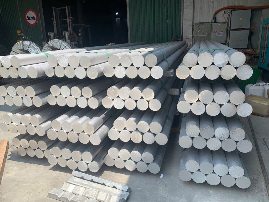 Minh dung aluminum billet low carbon footprint size 5inch made in Vietnam