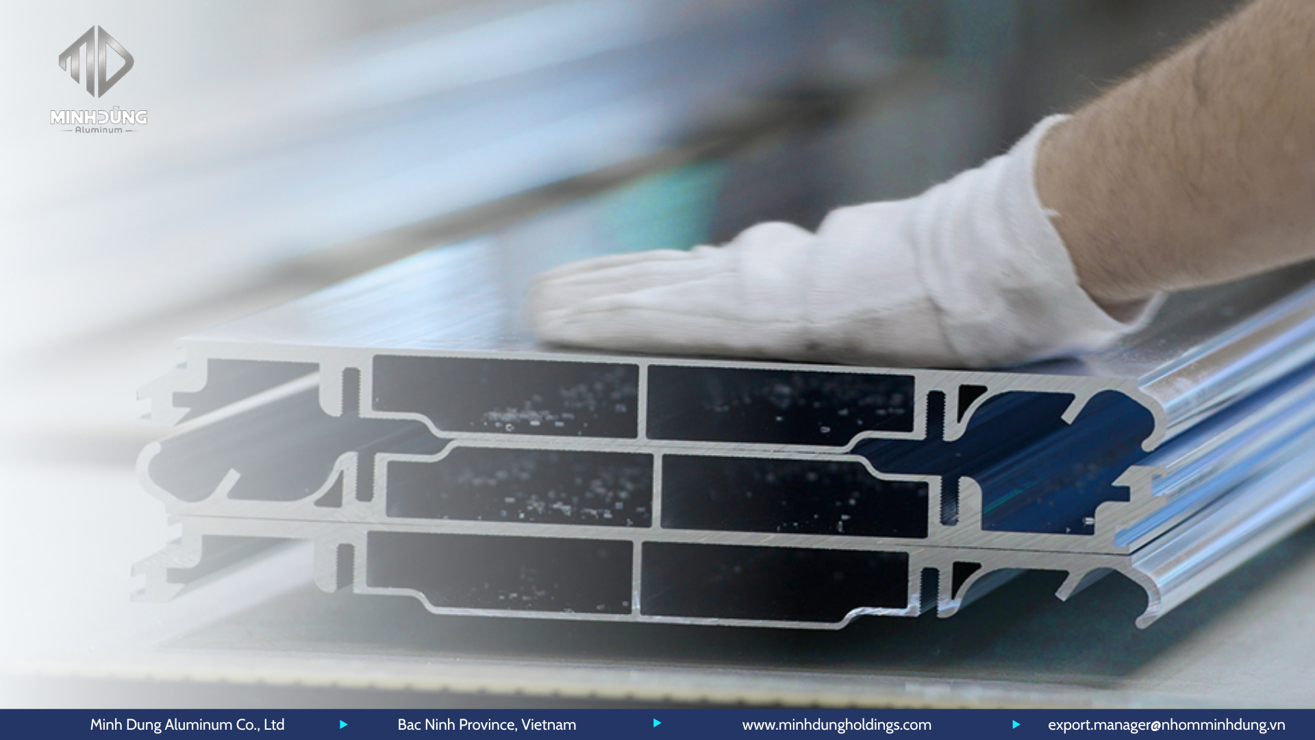 Premium aluminum profile made in Vietnam by Minh Dung Aluminum